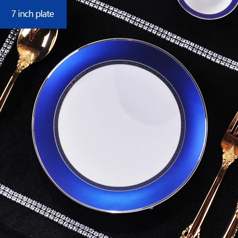 Porcelain flat plates bone china 