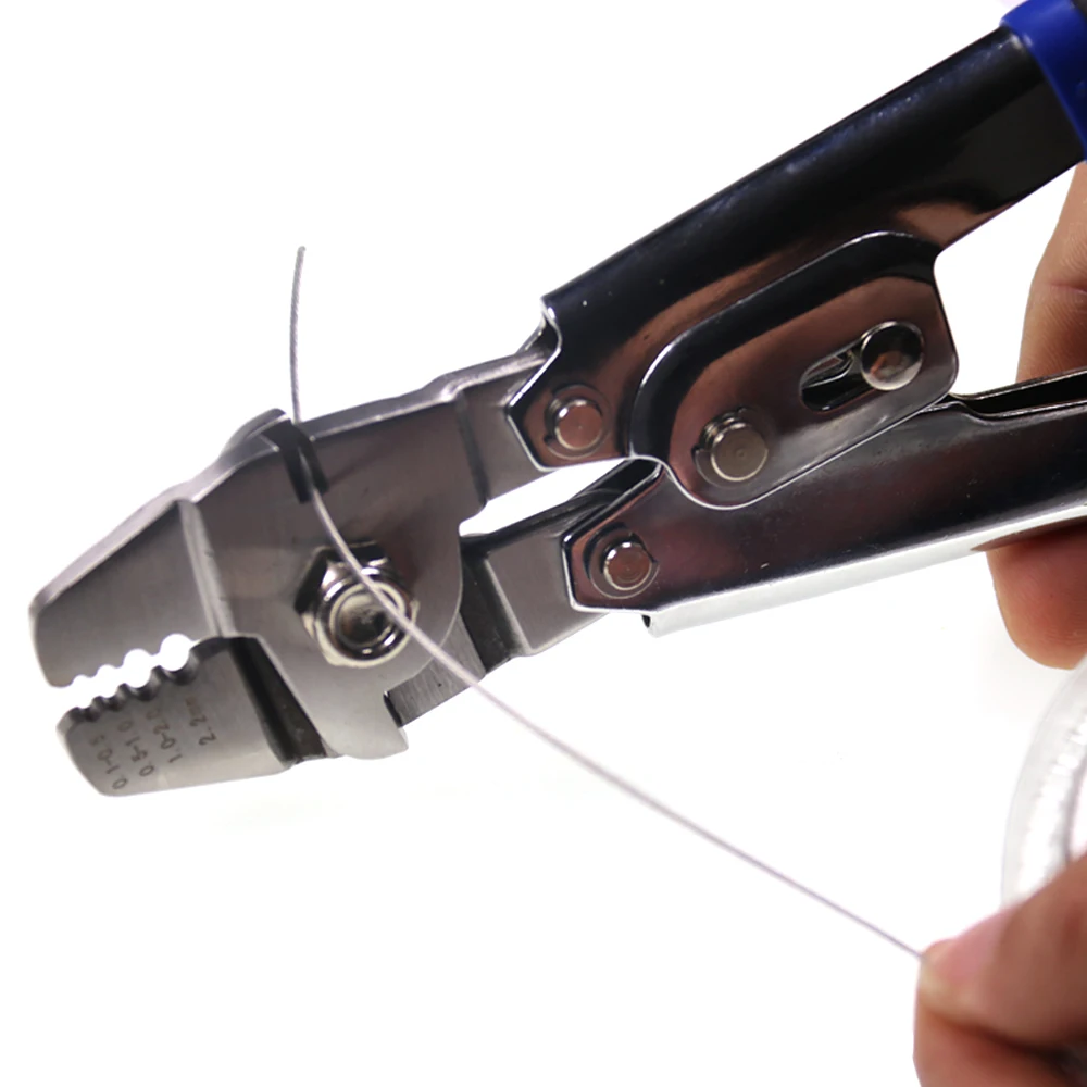 Saltwater Fishing Stainless Steel Multifunctional Fishing Pliers Steel Wire Cutter Hook Tying Tool With Crimps Tube Free Box