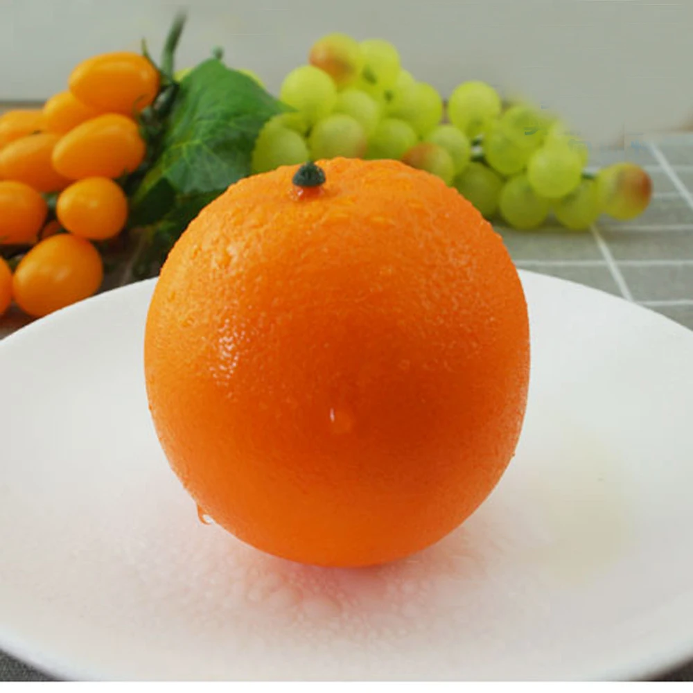 4pcs High imitation fake artificial orange Fruit&artificial plastic fake simulated orange fruit model