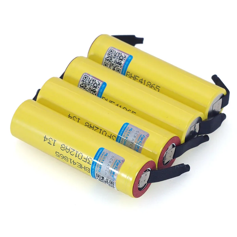 100% New Original HE4 18650 Rechargeable li-lon battery 3.6V 2500mAh Battery 20A 35A discharge + DIY Nickel sheet