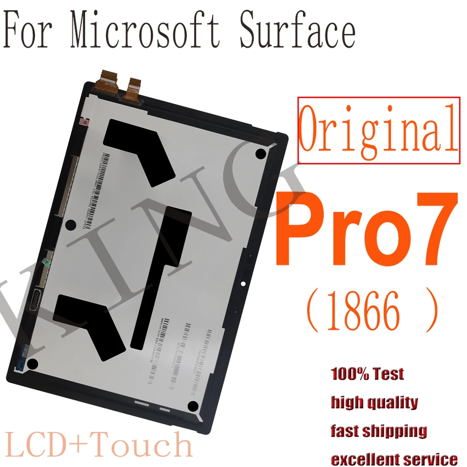 Original Lcd For Microsoft Surface Pro 7 1866 LCD Display Touch