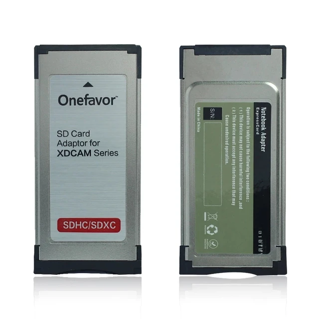 Original Onefavor Sd Sdhc Sdxc Memory Card Adaptor Into 34mm Expresscard  Sxs Card Adapter For Sony Cameras Ex280 Ex350 - Memory Card Adapters -  AliExpress