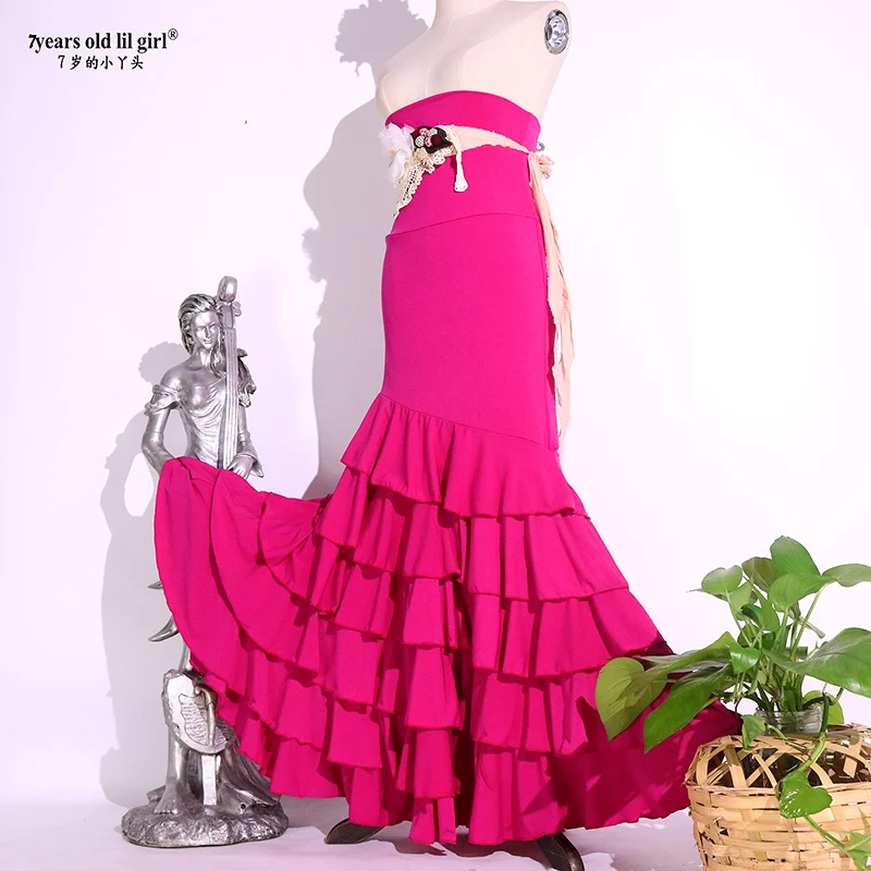 Flamenco 6 Schicht Volant Kleid DTT41 Ist eine Beliebte Dance Tragen Marke