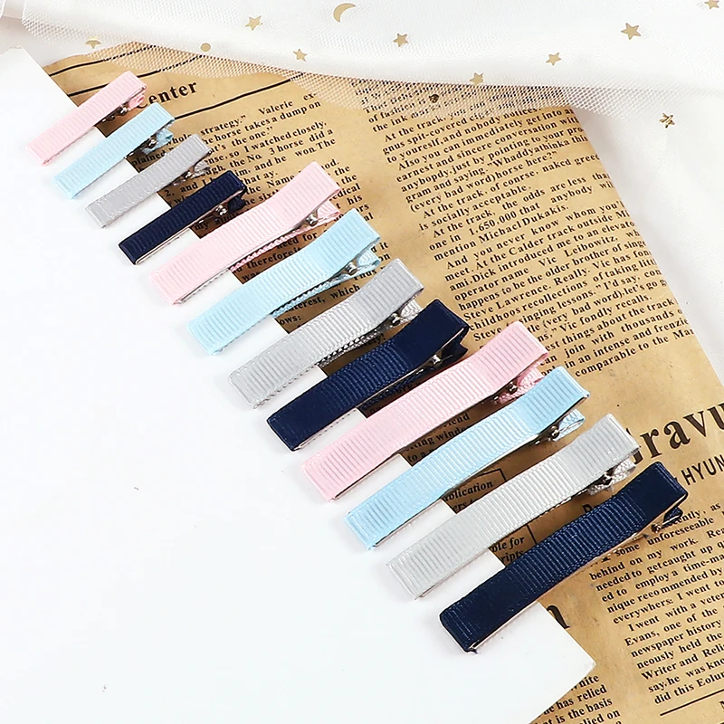 12PCS 3/5/6cm Basic DIY Hair Clips Colorful Simple Hairpins Candy Colors Headwear Hair Pins Hair Accessories Hairdressing Tool