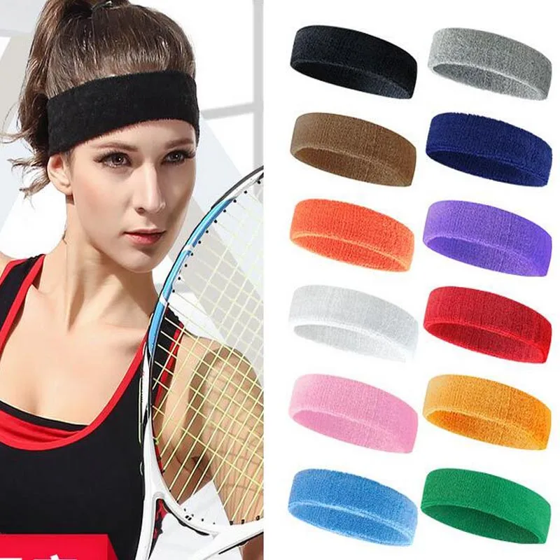 Diadema deportiva para el sudor Unisex, banda para el pelo elástica para Yoga, deportes, baloncesto, gimnasio, diadema elástica para motociclista