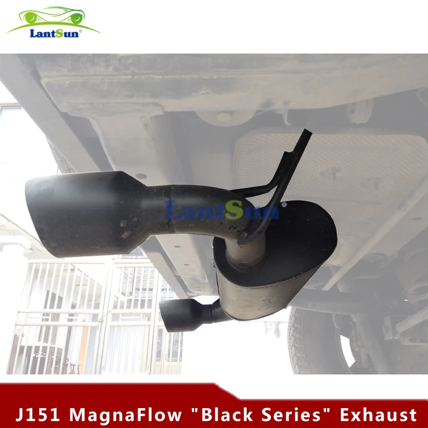 J151 Black Series Exhaust Assembly Muffler System For Jeep Wrangler JK 2007-2017 LANTSUN