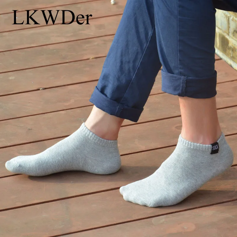 LKWDer 5 Pairs Mens Socks Men Sock Fashion Extra Large Big Plus Size 45,47,48 Ankle Socks Men Casual Sox Calcetines Hombre Meias