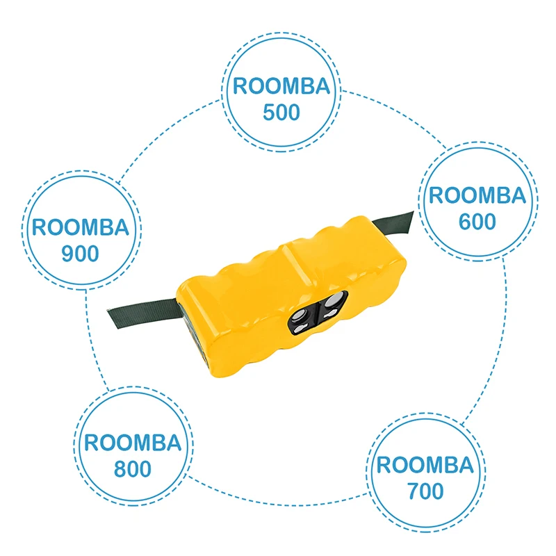 3800mAh 14.4V baterii do iRobot Roomba 500 600 700 800 900 595 620 650 780 890 baterii akumulator