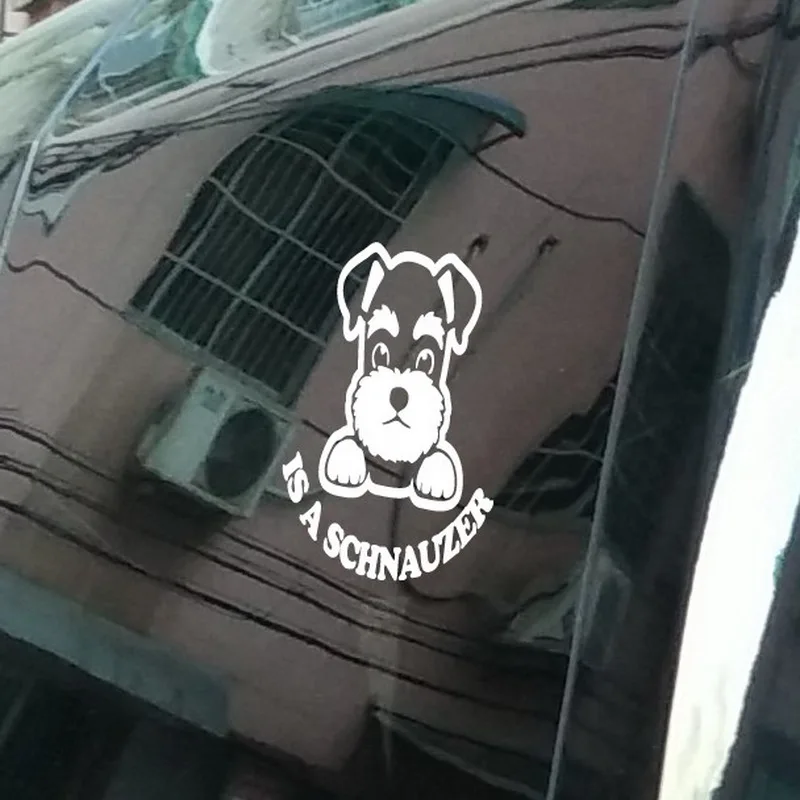 Schnauzer Car Styling Car Accessories Reflective Type Car Stickers Motorcycle Stickers Decals