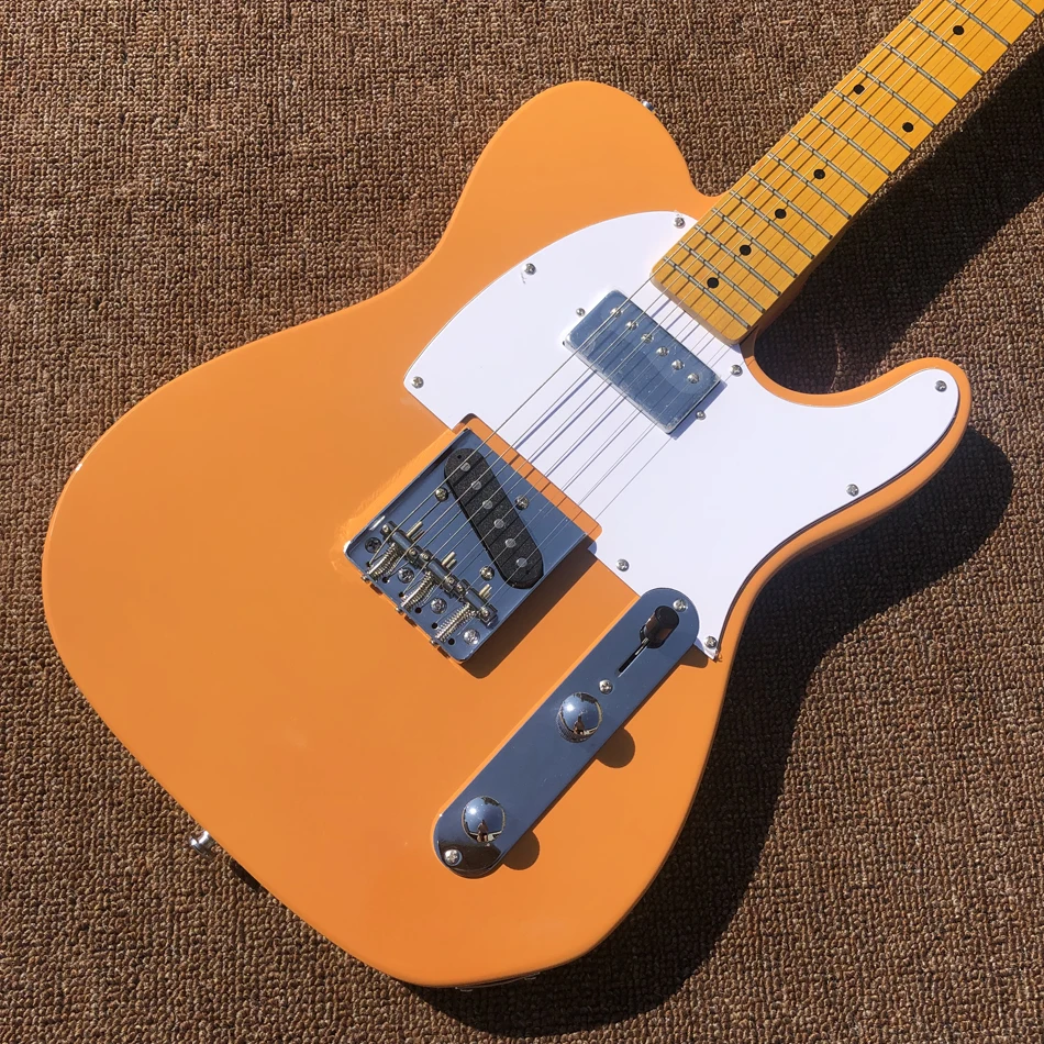 Hot Sale Electric Guitar,High Quality,Maple Fingerboard,Yolk Yellow,Free Shipping