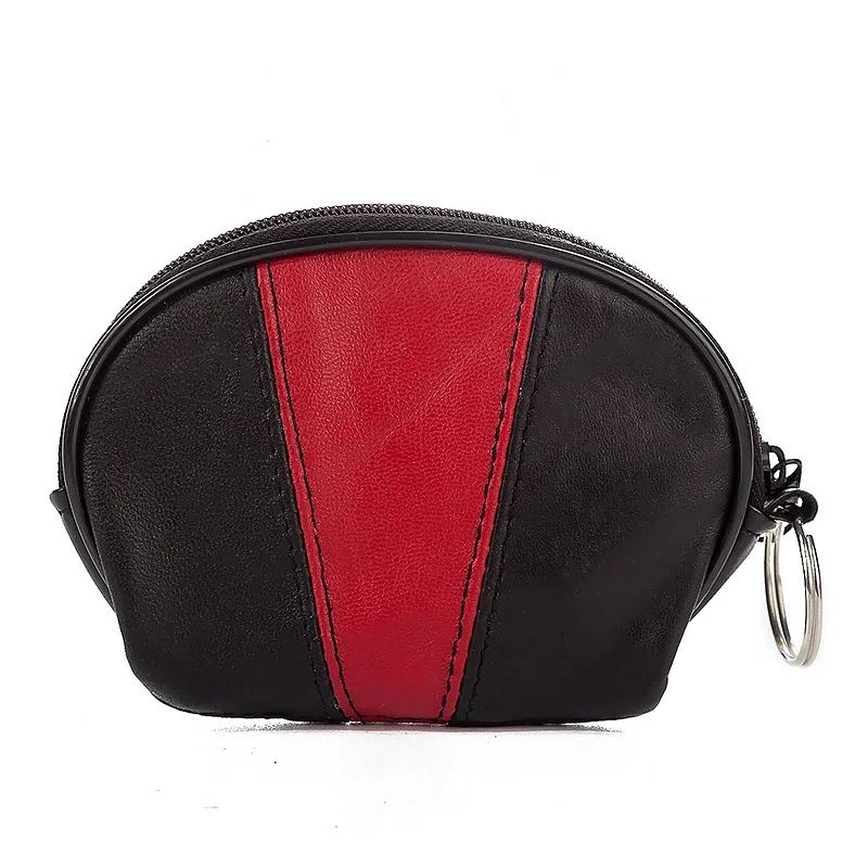 Genuine Leather Coin Purse Semicircle Sample Factory Direct Mixed Batch Customization