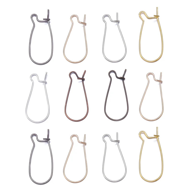 50pcs/Lot Gold Color Bronze French Lever Earring hooks Ear Wires Earrings Findings For Jewelry Making DIY Accessories Supplies