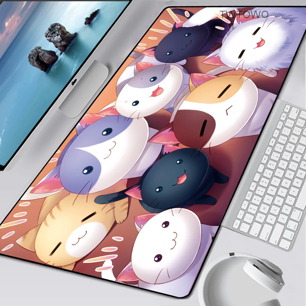 

XXL Mouse Pad Cat Gaming Anti-Slip Laptop PC Mice Pad Mat Lion Mousepad Rubber Cute Desk Keyboard Mouse Mat Computer Accessories