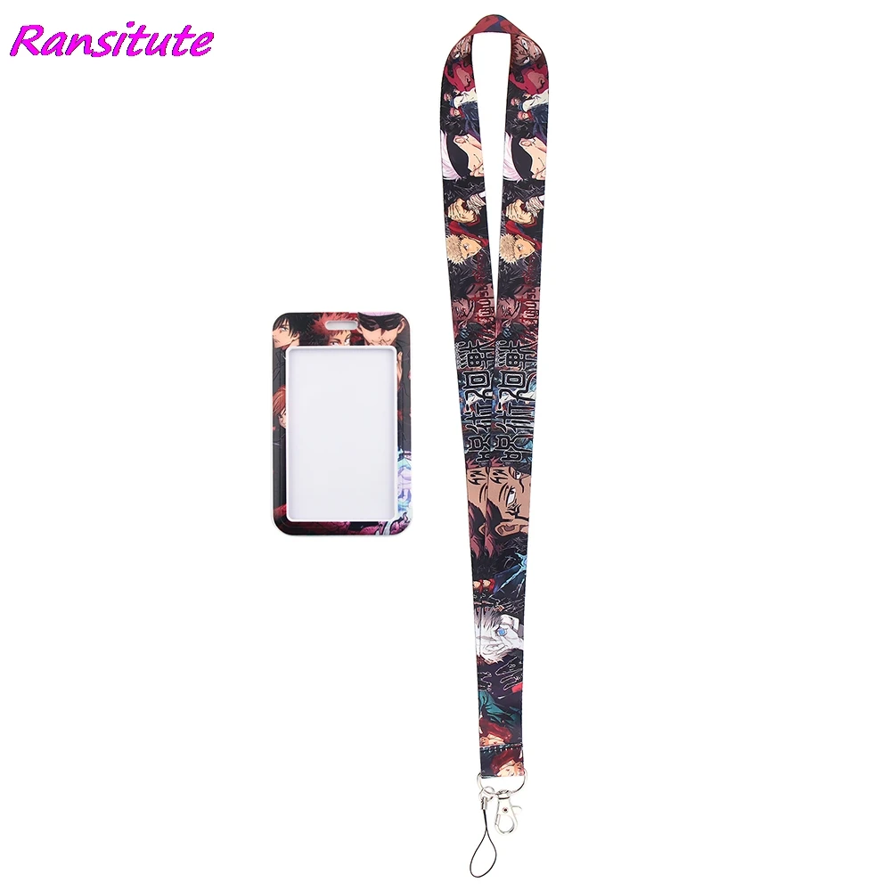 Ransitute R1865 Anime Key Lanyard Car Keychain ID Card Pass Gym Mobile Phone Badge Kids Key Ring Holder Jewelry