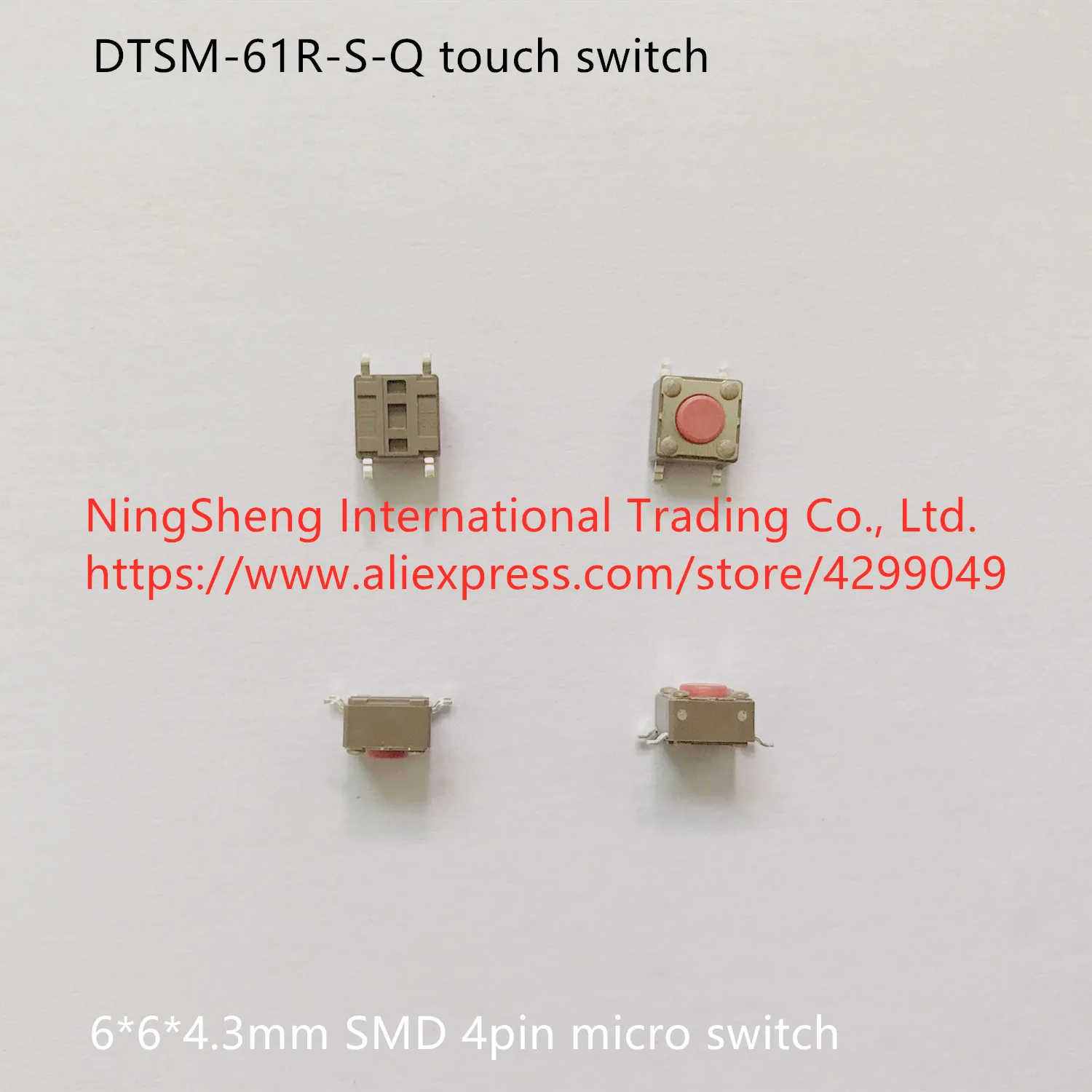 Original new 100% DTSM-61R-S-Q touch switch 6*6*4.3mm micro switch