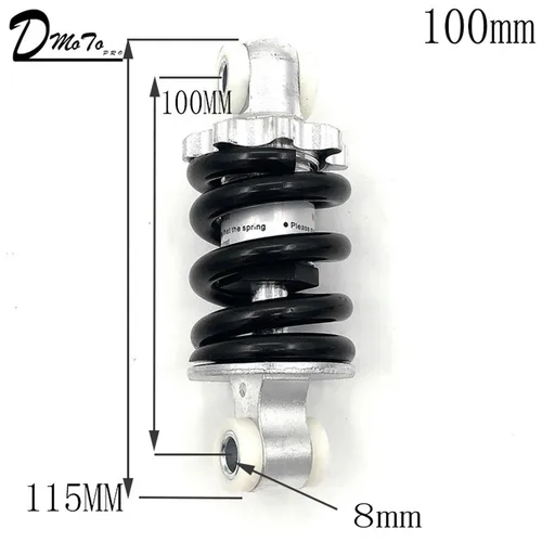 Imagen 2 del producto Amortiguador de suspensión trasera de 100MM, 125MM, 150MM, 180MM, 190MM, 200MM para 47cc, 49CC, super Minimoto ATV, scooter Eléctrico, mini bicicleta de bolsillo