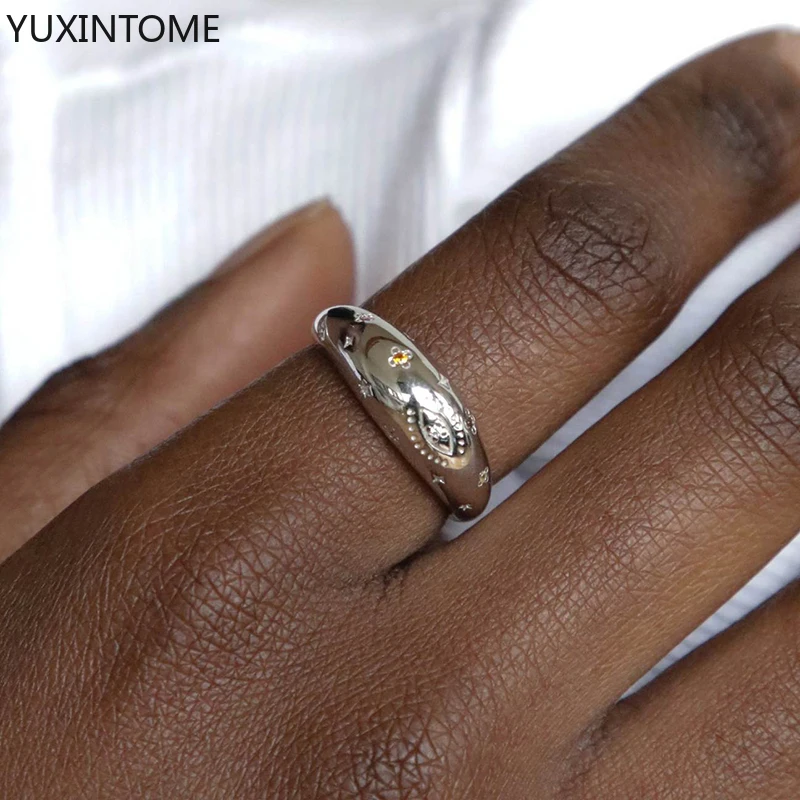 24K Gold Cross Rings Classic Bohemian Retro Style Gold/Silver Color Ring For Women Men Trendy Jewelry Party Friends Gifts