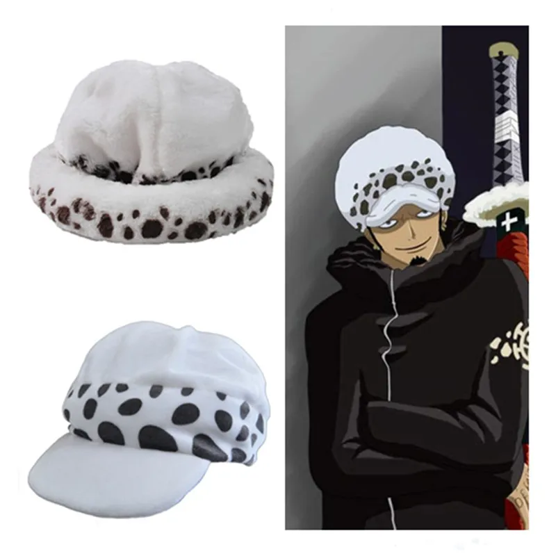 New Anime Cap rufy Hat Ace Adult Cartoon Cosplay Trafalgar Costumes puntelli accessori peluche Party