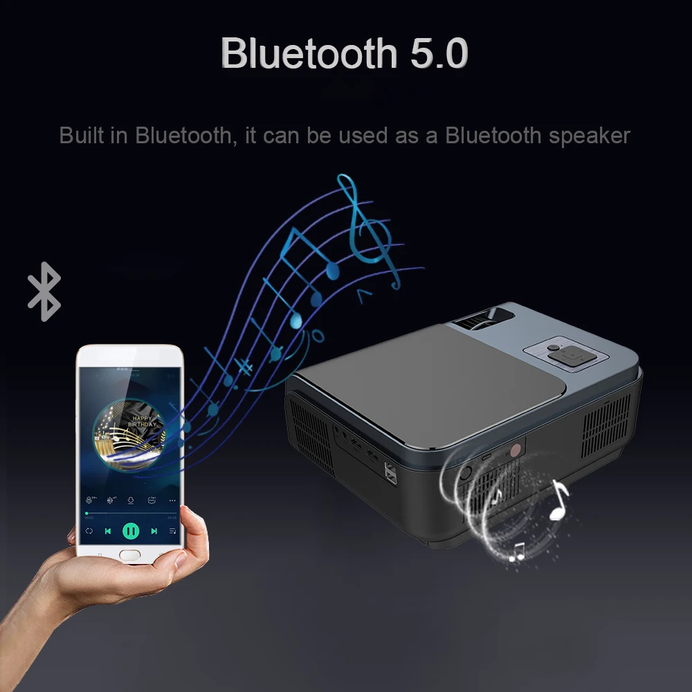 Everycom R15 Native 1080P วิดีโอโปรเจคเตอร์ Wifi 5G อุปกรณ์เสริม Full HD 6800 Lumens FHD บลูทูธ Keystone ภาพยนตร์ Beamer home Cinema