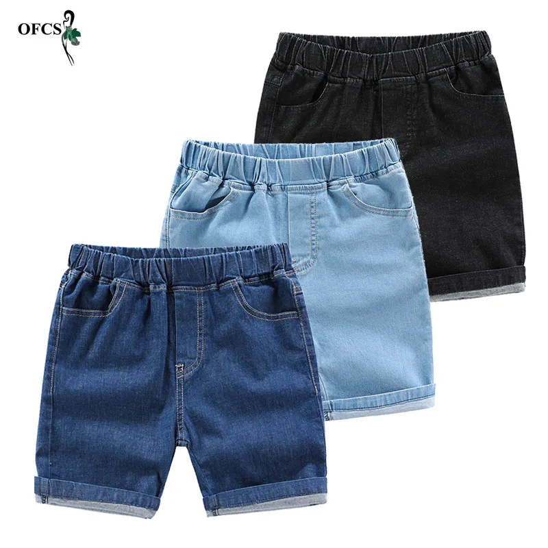 Hot 2-12Year Baby Jeans Shorts Summer Cotton Elastic Waist Short Pants Teenage Beach Clothes Children Shorts Kids Denim Trousers