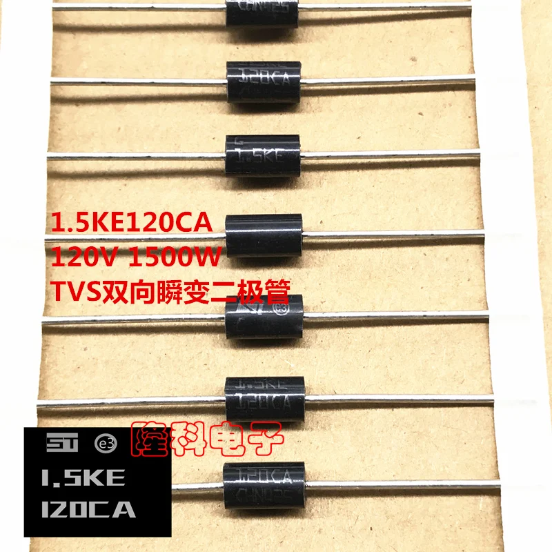 Diode de suppression de passage pour téléviseurs bidirectionnelle, 100% V, 1. 5ke120ca, 10 pièces, 120