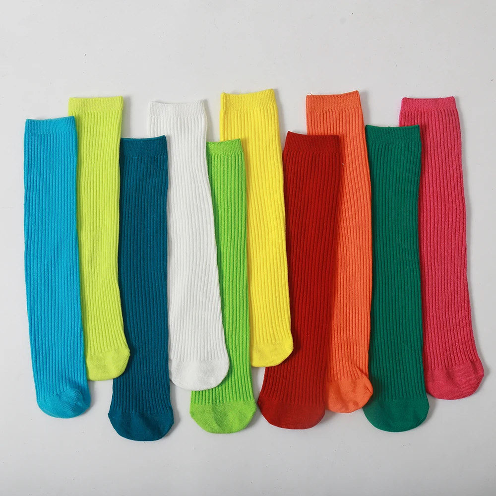 

Children Knee High Socks Girl Boy Toddlers Kids Woman Infant Cute Funny Cotton Frilly Ruffle Tube Long Bow Sock Baby Accessories