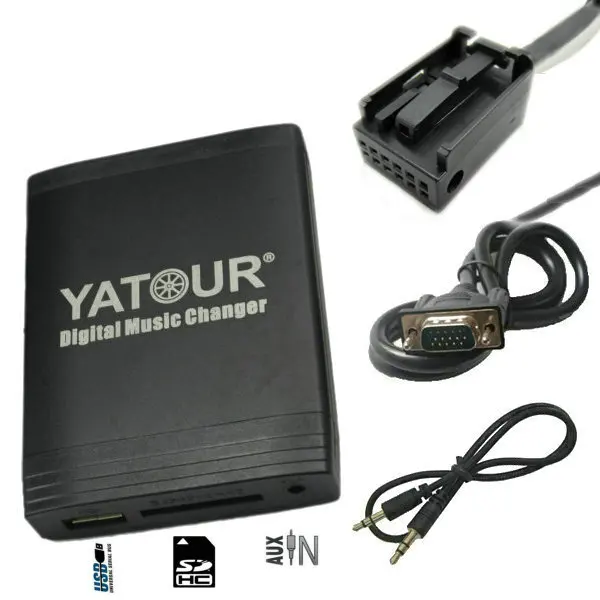 

Yatour USB SD AUX Adapter Music For RD4 Citroen Peugeot RT3 RT4 Can-bus MP3 CD Changer Player Radio