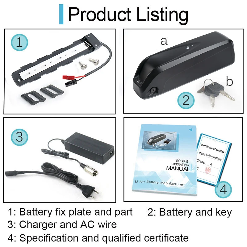 Bluetooth LG EBike Battery Hailong G56 G70 48V 19.2Ah 36V 24Ah 52V 14.4Ah 21700  Battery for 1500W 1000W 750W 500W 250W Motor