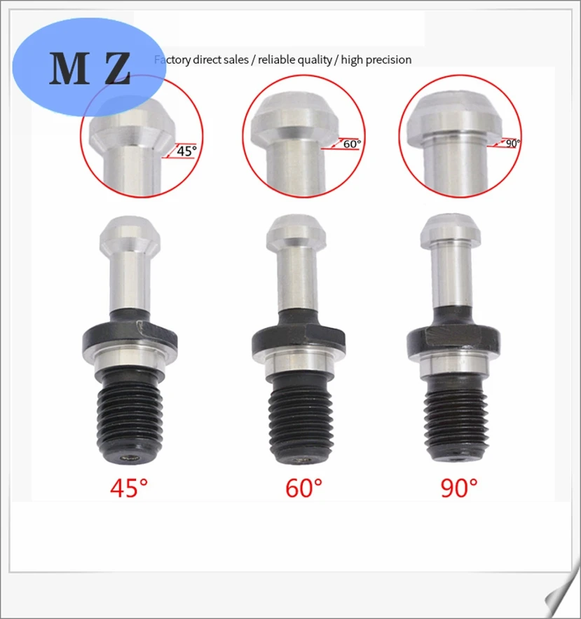 bt iso MAZAK retention knob pull stud bt30 bt40 bt50 iso20 iso25 iso30 pulling nails BT30/40/50 ISO20/25/30 CAT40 JT40