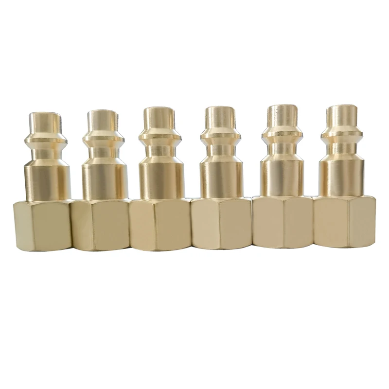 

1PCS U20PF NPT 1/4" American Brass Air Compressor Pneumatic Tool Quick Plug Quick Connector.