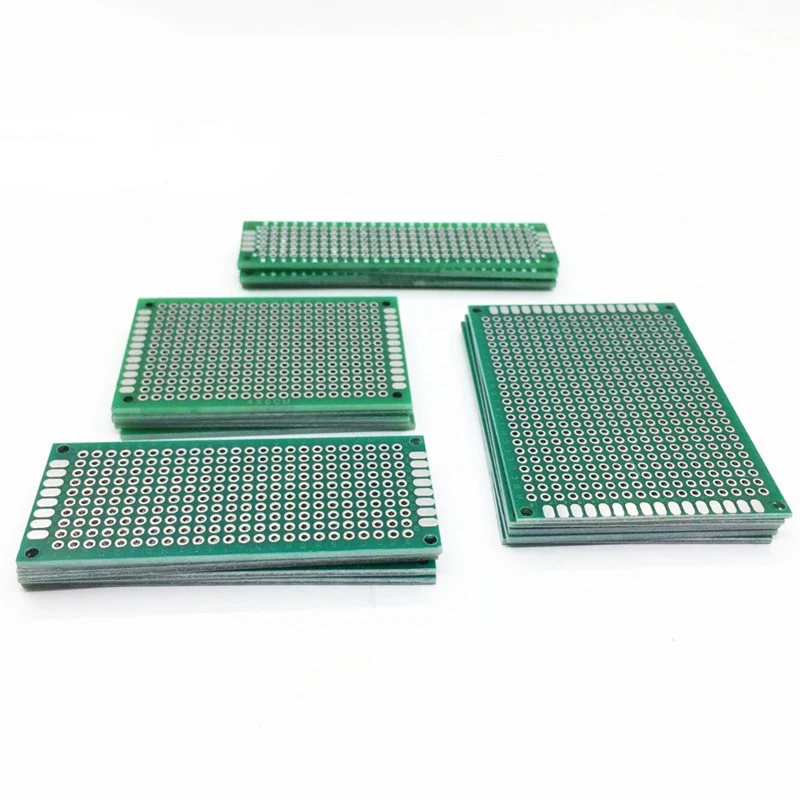 20PCS/LOT 5x7 4x6 3x7 2x8 CM Double Side Copper Prototype PCB Universal Board Experimental Development Plate For arduino