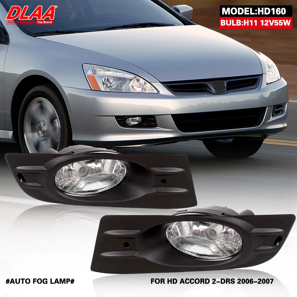 

DLAA For ACCORD 2-Drs 2006-2007 Front Fog Lights Car Styling Spot Light Fog Lamps With Switch - 1 Pair