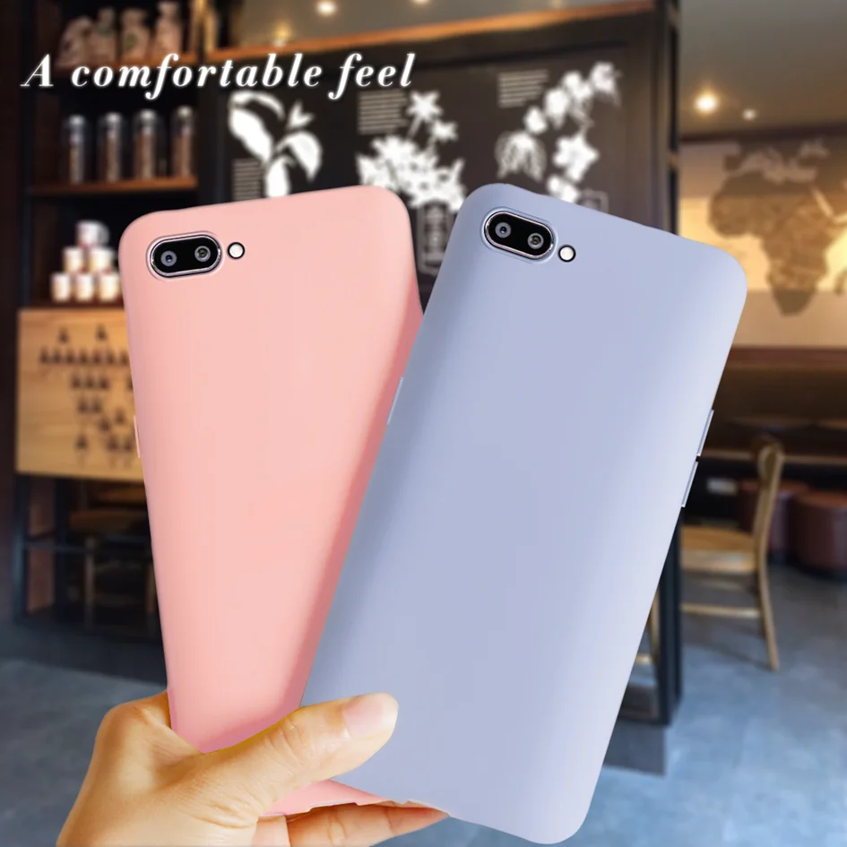 Silicone Case for Oppo A5 AX5 A3s Case Thin Matte Soft Candy Tpu Back Cover For OPPO A3S A 3S CPH1803 A 5 CPH1809 Cases Capa 6.2