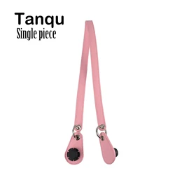 Tanqu Single Piece Concise Ring Leather Belt Handle Metal Ring Drops for Classic Mini Obag Basket City Chic Women Handbag O Bag