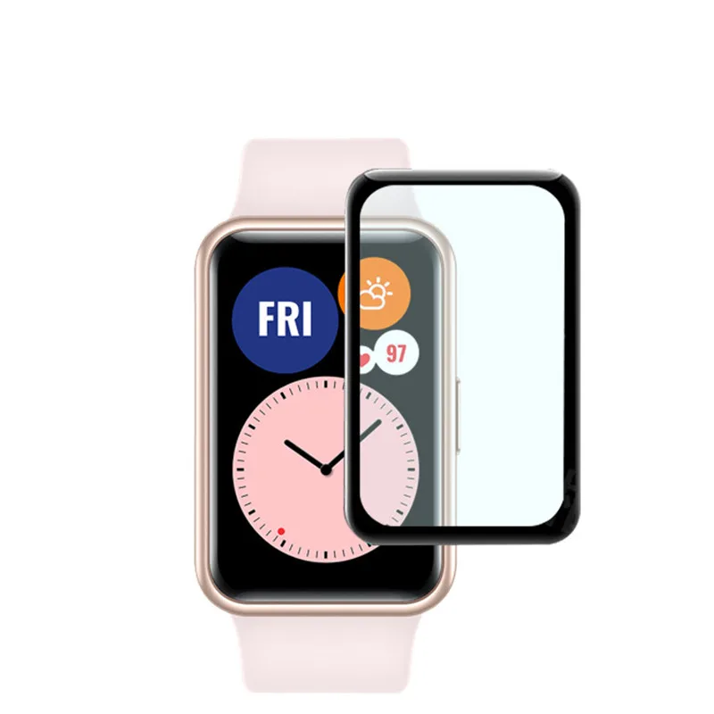 BEHUA 3D Curved Composite Protector Film For Huawei Honor ES Watch Fit HD Clear Waterproof FULL Coverage Protective Screen Layar