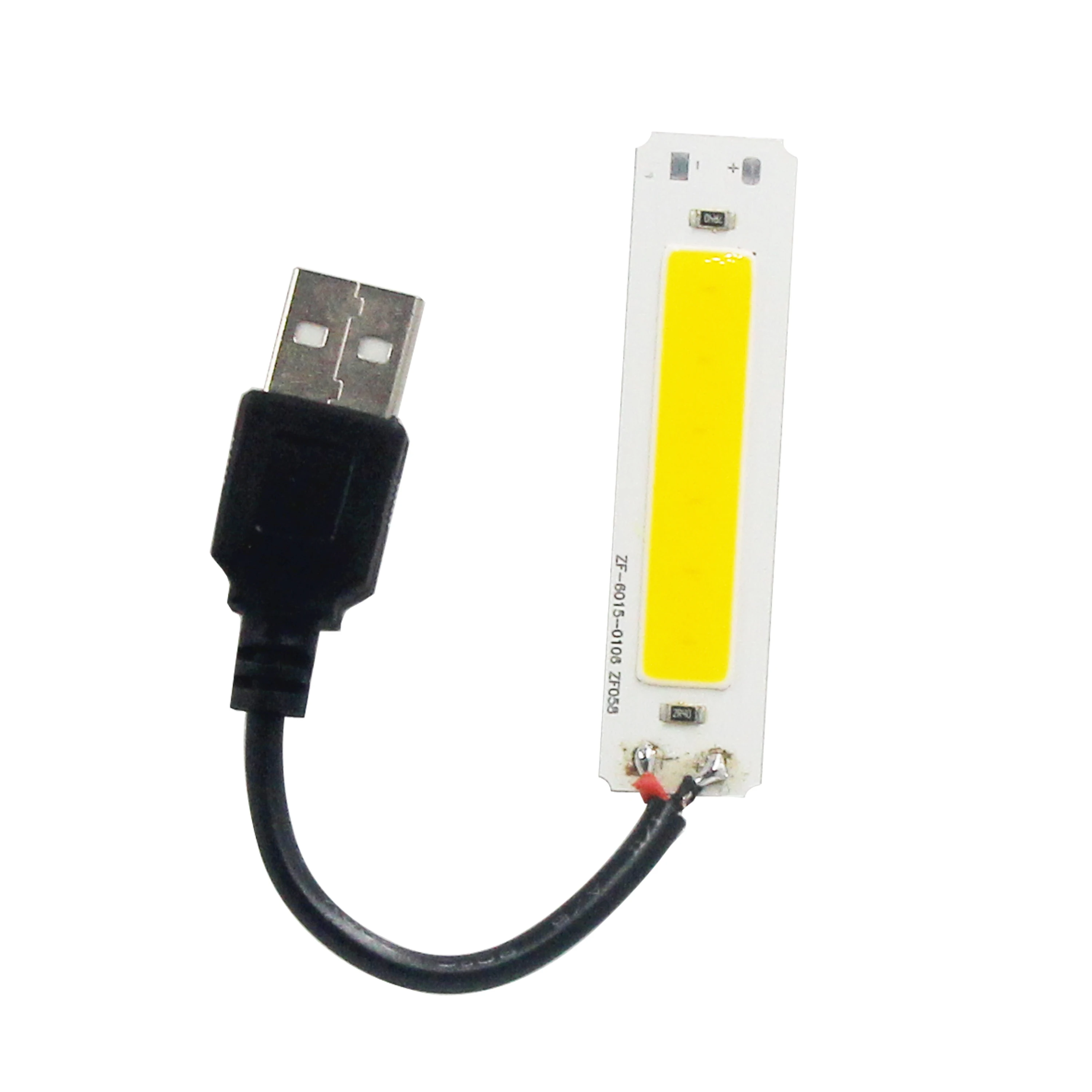 Imagem -02 - Led de 60 mm 15 mm Tira Cob 2w 5v dc com Usb Fonte de Led Branco Quente e Frio para Bicicleta Luz de Trabalho Faça Você Mesmo 2023 Novo