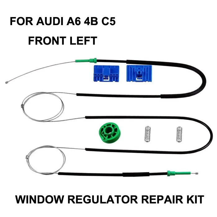 1997-2005 CAR WINDOW CABLE FOR AUDI A6 4B C5 ELECTRIC WINDOW REGULATOR REPAIR KIT FOR A6 AVANT Allroad FRONT LEFT OE 4B0837461