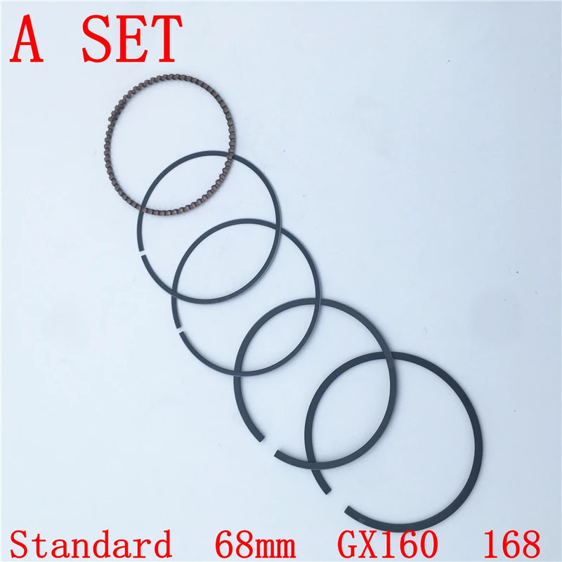 10set gasoline generator piston ring set Standard 68mm GX160 168