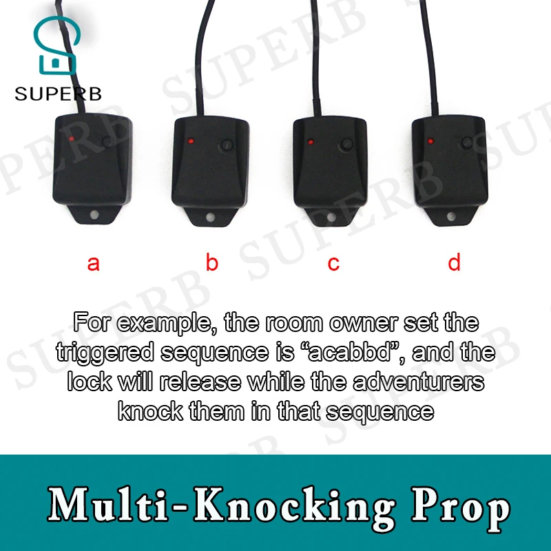 Escape game knock prop multi knocking sensor prop knock to unlock prop escape room knock prop from escape room puzzle props