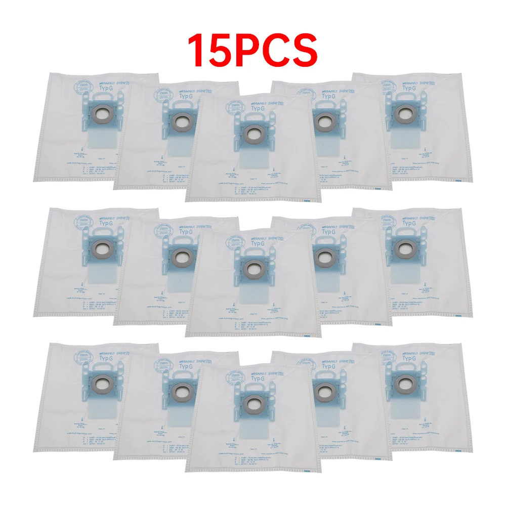 15Pcs/Lots Vacuum Cleaner G Type Cloth Dust Bags Type G For Bosch & SIEMENS BSG7 BSGL3126 BSG6