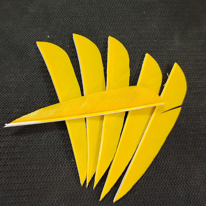 

50pcs Archery Feathers Arrow Fletching 3" Water Drop Shape Archery Vanes Traditional Feather For Bamboo Carbon Shaft