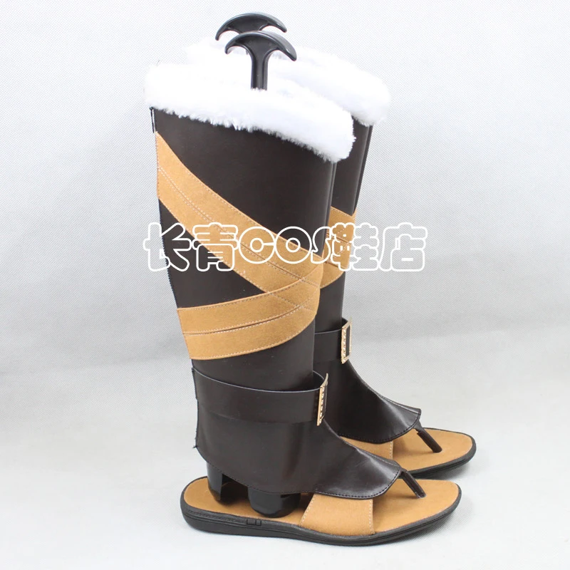 Kid Icarus: Uprising New Light Mythology: Mirror of Palutena Dark-Winged Dark Pit Black Pit Pittoo Game Cosplay Shoes Boots C006