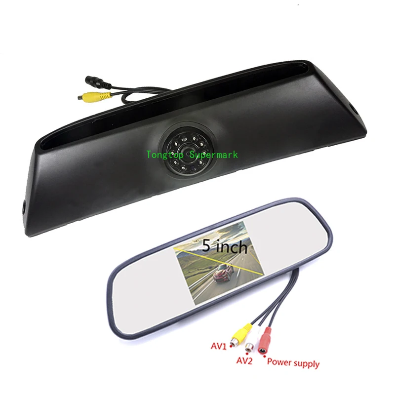 

Waterproof Car Brake Light Rear View Camera for IVECO Daily 4 Gen 2011-2014 (without brake lights) With 5Inch LCD mirror monitor