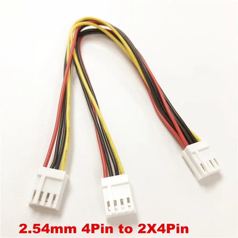 1/3/5pcs ITX FDD Floppy 4Pin Female 2.54mm to 2X4Pin Female dual 4Pin small 4pin Converter power supply Leads Cable Y Splitter