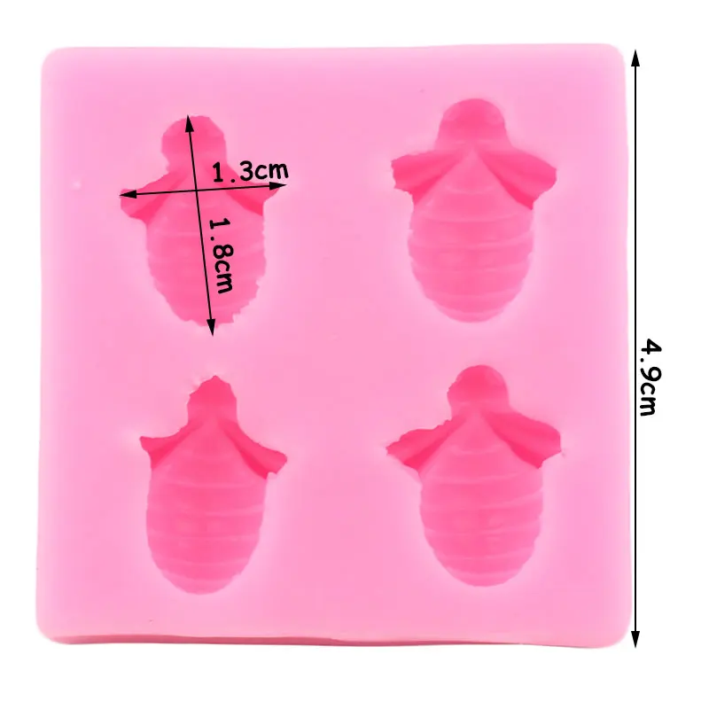 Little Bee Fondant Silicone Mold DIY Cake Decorating Tools Chocolate Candy Gumpaste Mould Cake Baking Sugar Craft Tool