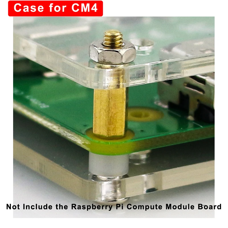 Raspberry Pi Compute Module 4 Case Transparent Acrylic Shell CM 4 Protective Enclosure for Raspberry Pi Compute Module 4 Board