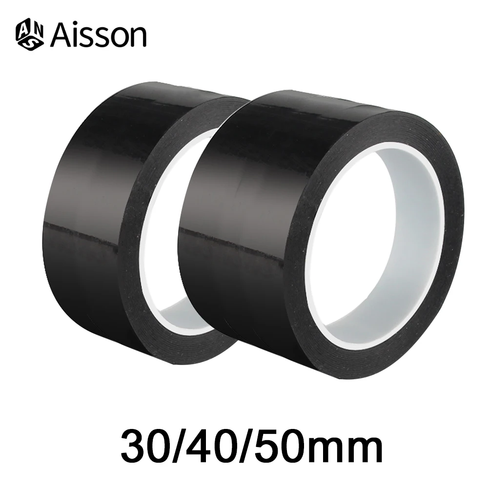 Width 30/40/50/100/150mm Length 50M Black Film Tape High Temperature Resistant Waterproof Shading Tape