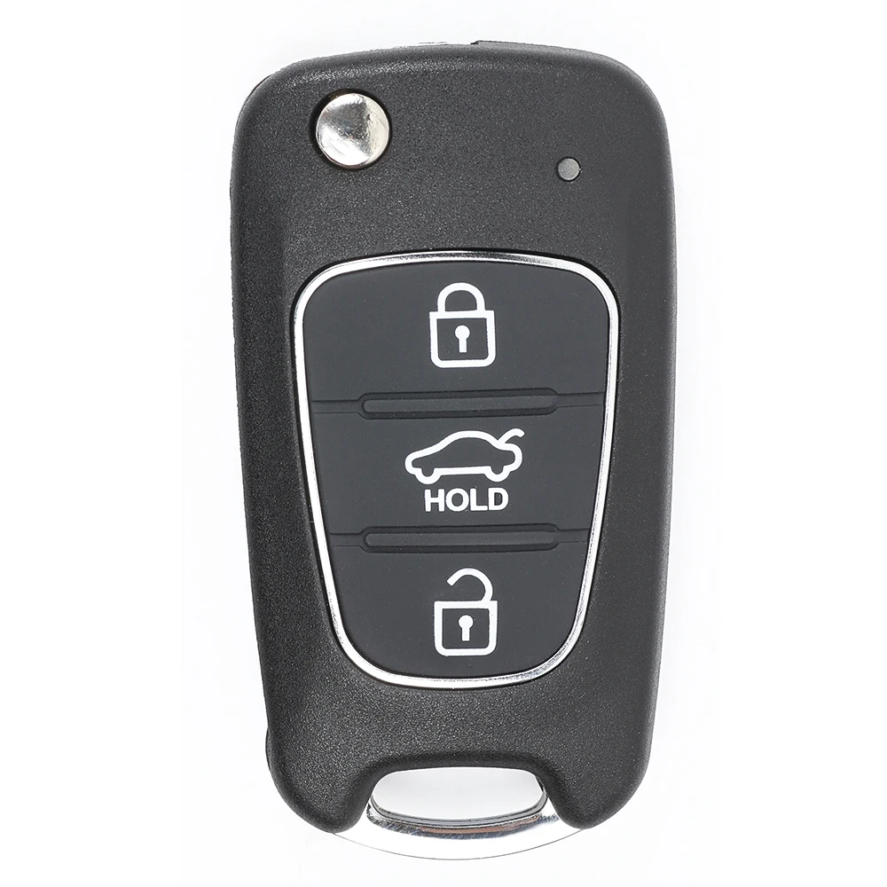 Keyecu OKA-186T, CE0678,,, 3 3 pulsante 433MHz ID46 Chip aggiornato Flip Remote Key Fob per Hyundai Elantra