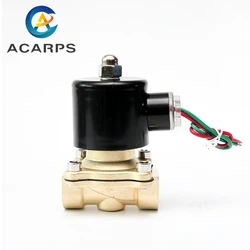 1/2 220v 110v 24v Solenoid Valve Normally Closed Brass for water Oil Gas