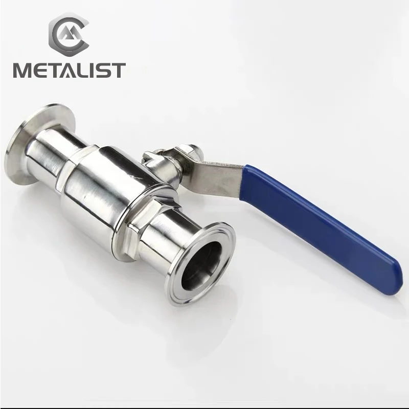 

METALIST 1-1/4" OD 32mm SS304 Stainless Steel Sanitary Full Port 2-Way Ball Valve Fit 1.5" Tri Clamp Type Weld Ferrule